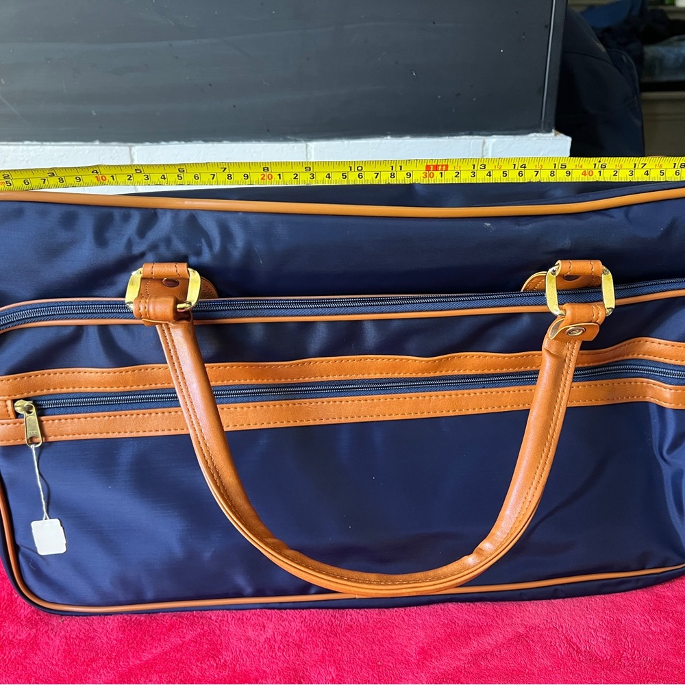 Ralph Lauren Blue and Brown Messenger Bag - Picture 8 of 10